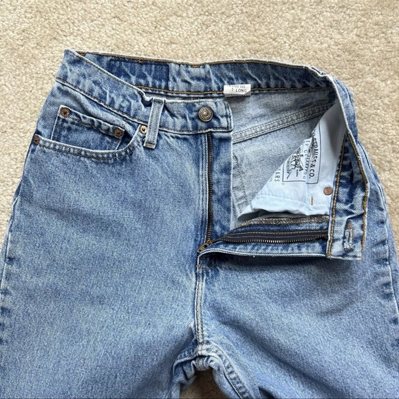 Vintage Levi's 512 High Waist Rise Tapered Leg Jeans Size 7 Long - Picture 4 of 16